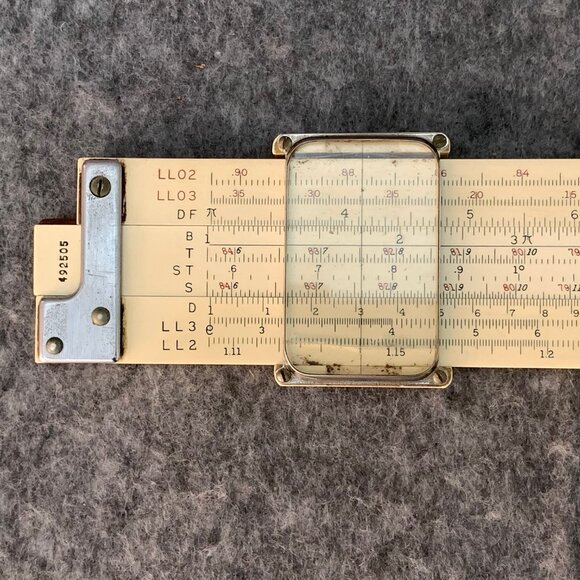 Vintage KEUFFEL & ESSER CO. LOG LOG DUPLEX DECITRIG SLIDE RULE, MODEL N4081-3 - Picture 3 of 13